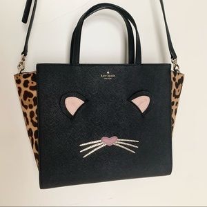 black kate spade cat satchel